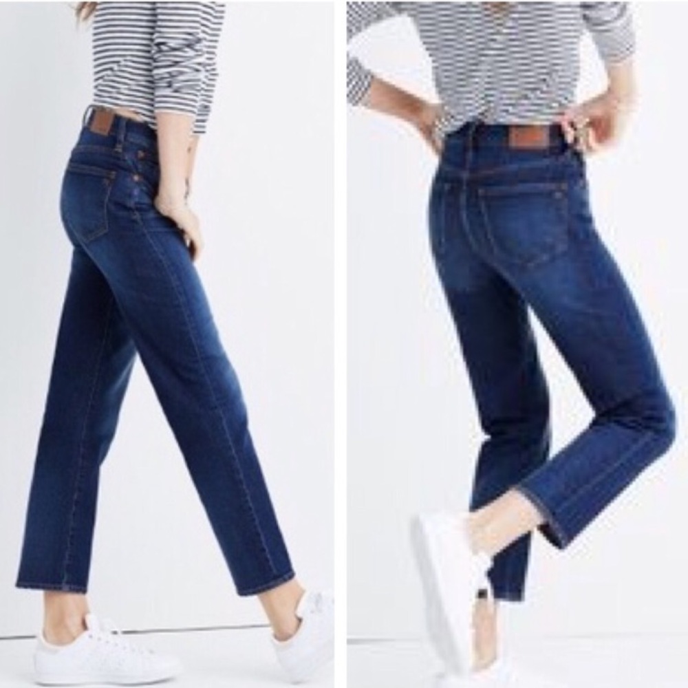 Madewell Indigo Cropped Straight Jeans
